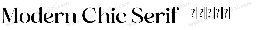 Modern Chic Serif字体转换
